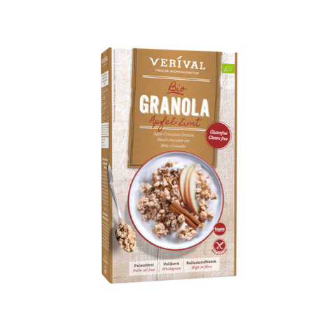 Organic Gluten Free Crunchy Muesli with Apple & Cinnamon (325g)