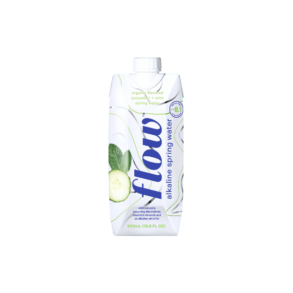 Organic Cucumber & Mint Alkaline Spring Water (500ml)