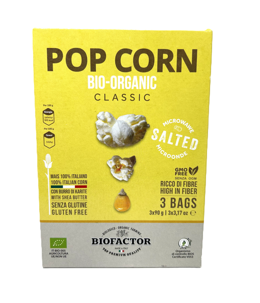 Organic Microwave Classic Yellow Popcorn 3*90g