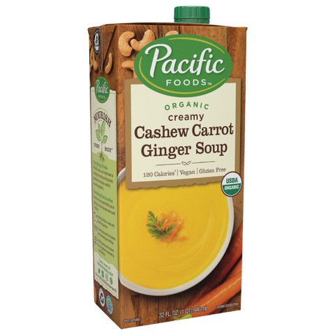 Organic Cashew Carrot Ginger Soup ( 946ml )