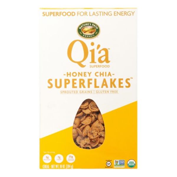 Organic Gluten Free Qia Honey Chia Superflakes Cereal (284g)