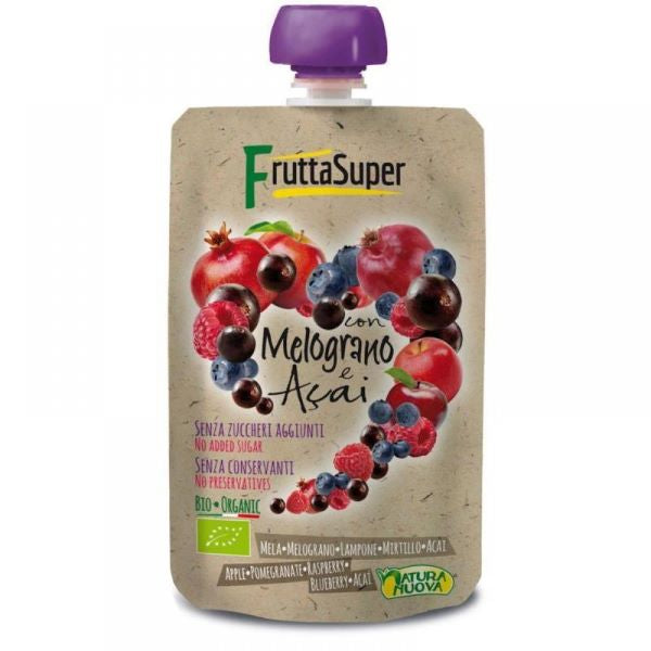 Organic Apple Raspberry Pomegranate Acai Puree (100g)