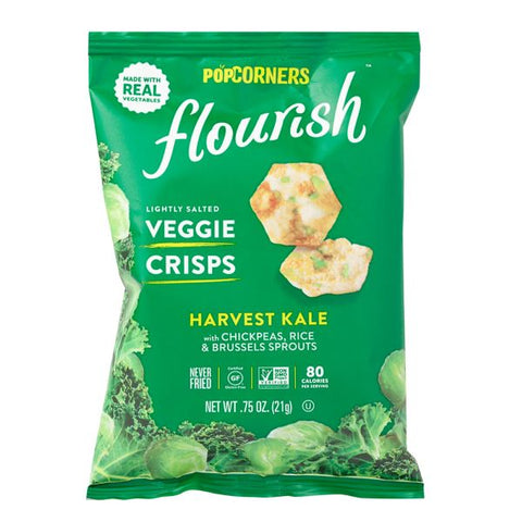 Flourish Veggie Crisps Harvest Kale   ( 21g )