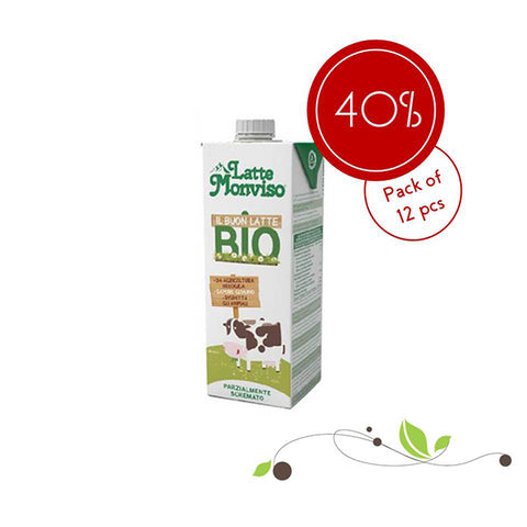 Organic Semi Skimmed Milk 1L (Pack of 12 pcs)