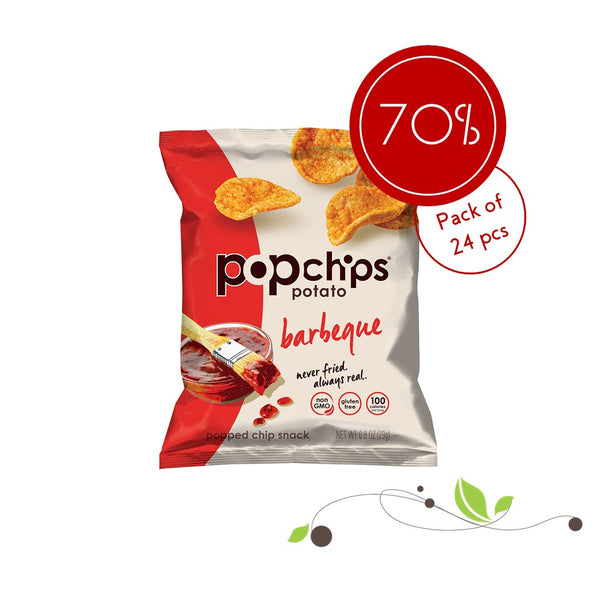 Pop Chips Barbeque 23g (Pack of 24 pcs)